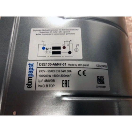 ventilatore ebm-papst D2E133-AM47-01
