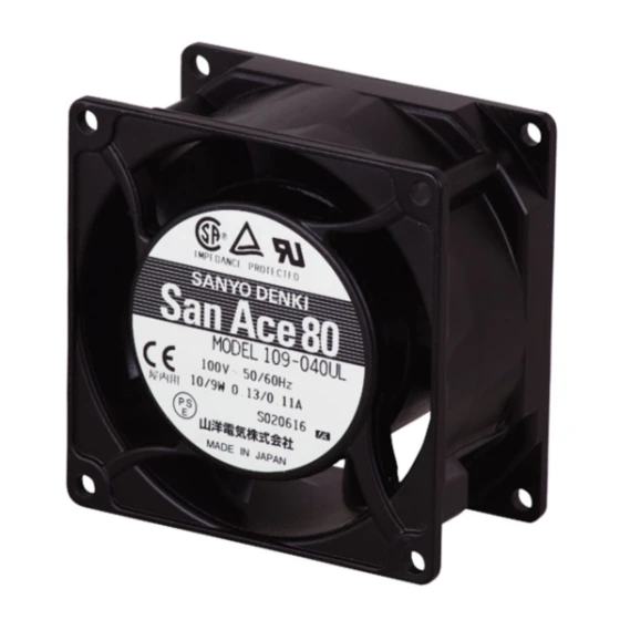 Ventilatore Sanyo Denki 109-047UL