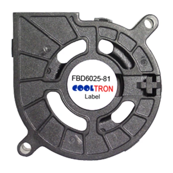 Ventilatore Cooltron Industrial Supply FBD6025B12W3-81-4JC1