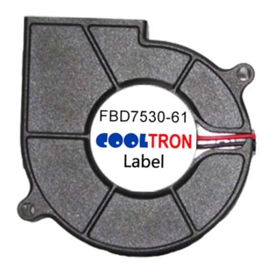 Ventola Cooltron Industrial Supply FBD7530B12W3-61-3F