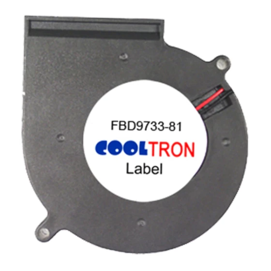 Ventilatore Cooltron Industrial Supply FBD9733B24W7-81-3RC3