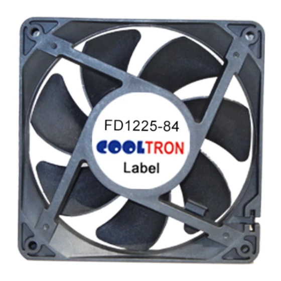 Ventola Cooltron Industrial Supply FD1225B24W3-84-2RC1