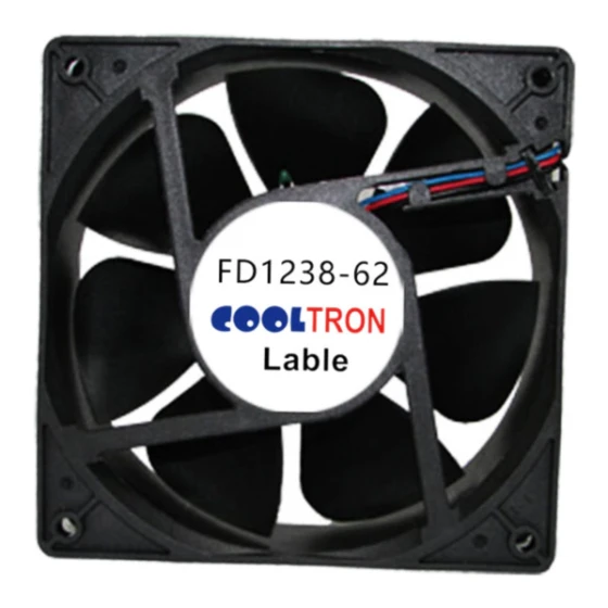 Ventola Cooltron Industrial Supply FD1238B12W3-62-2R