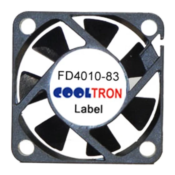 Ventola Cooltron Industrial Supply FD4010B12W5-83-2N4