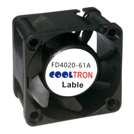 Ventilatore Cooltron Industrial Supply FD4020B12W9-61A-4JC2