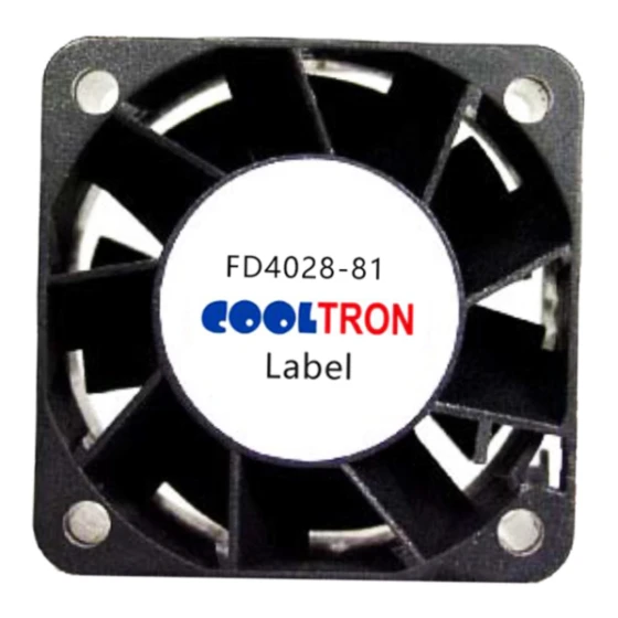 Ventilatore Cooltron Industrial Supply FD4028B12W1-81-3R