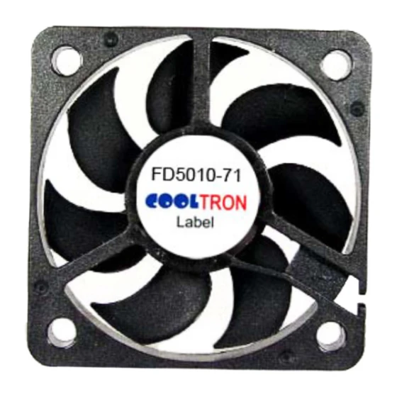 Ventilatore Cooltron Industrial Supply FD5010B12W7-71-2N