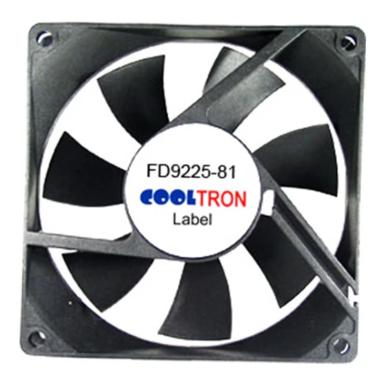 Ventola Cooltron Industrial Supply FD9225B24W7-81-2R