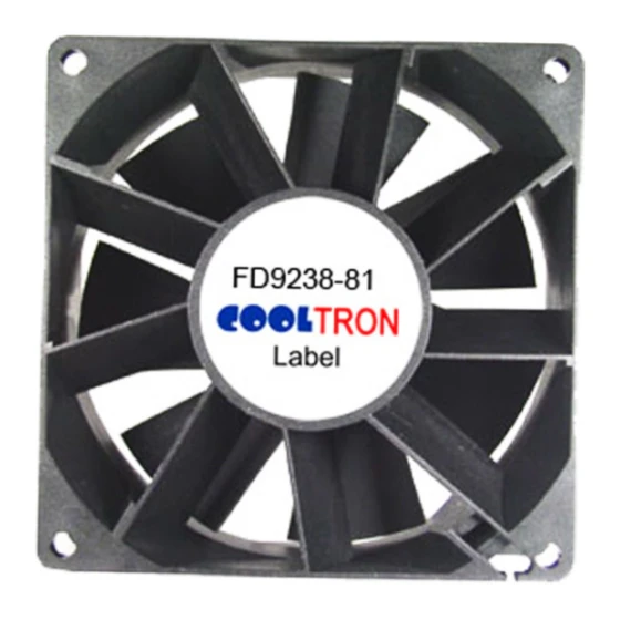 Ventola Cooltron Industrial Supply FD9238B12W5-81-2RX.C